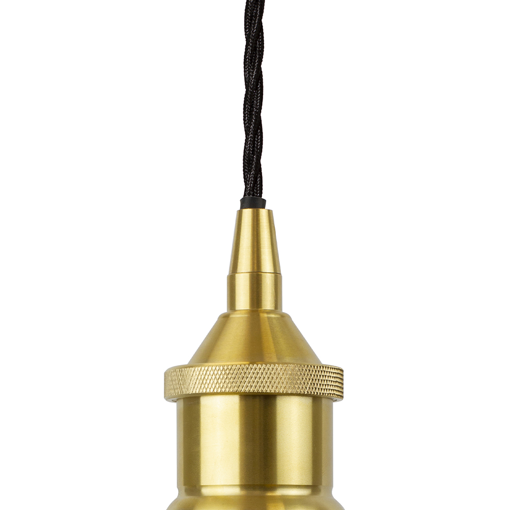 Cylinder Ribbed Glass Pendant Light