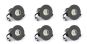 Soho 6 Pack - Graphite Grey LED Downlights, Fire Rated, Fixed, IP65, CCT Switch, High CRI, Dimmable