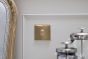 The Savoy Collection Brushed Brass 10A 1 Gang 2 Way Switch Wht Ins Screwless
