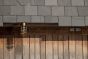 Kemp Lacquered Antique Brass IP66 Grid Outdoor & Bathroom Ceiling Light