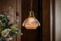 Soho Lighting Hollen Polished Brass Brimmed Dome Pendant Light - The Schoolhouse Collection