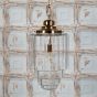 Soho Lighting Glasshouse Polished Brass Clear Pendant Light - The Schoolhouse Collection