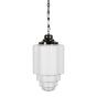 Glasshouse Nickel Opal Pendant Light - The Schoolhouse Collection