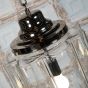 Glasshouse Nickel Clear Pendant Light - The Schoolhouse Collection