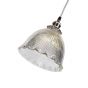 D'Arblay Nickel Scalloped Prismatic Glass Dome Pendant Light - The French Collection