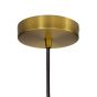 Soho Lighting Antique Gold Decorative Bulb Holder with Black Round Cable