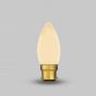 Soho Lighting 3W Dim to Warm B22 Matt White Candle LED Bulb