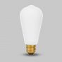 Soho Lighting 8W 2800K Warm White E27 Matt White ST64 Teardrop Dimmable LED Bulb