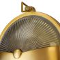 Carlisle Half Cover Lacquered Antique Brass IP66 Wall Light - The Outdoor & Bathroom Collection