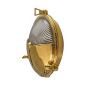 Carlisle Half Cover Polished Brass IP66 Wall Light - The Outdoor & Bathroom Collection
