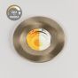 Antique Brass CCT Dim To Warm LED Downlight Fire Rated IP65