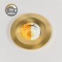 Brushed Gold CCT Dim To Warm LED Downlight Fire Rated IP65