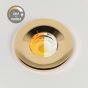 Polished Brass CCT Dim To Warm LED Downlight Fire Rated IP65