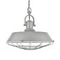 Brewer Cage Industrial  Pendant Light French Grey - Soho Lighting