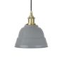 French Grey Lincoln Painted Pendant Light