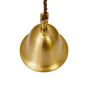 Hollen Lacquered Aged Brass Brimmed Dome Pendant Light - The Schoolhouse Collection