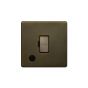 The Eton Collection Bronze 13A Unswitched FCU Flex Outlet Black Inserts Screwless