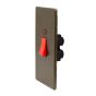 The Eton Collection Bronze 45A 1 Gang Double Pole Switch & Neon (Lrg Plate) Screwless
