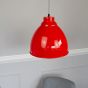 Red Pendant Light - Oxford Vintage - Soho Lighting