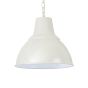 Compton Clay White Industrial Bell Pendant Light - Soho Lighting