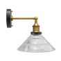Romilly Etched Glass Funnel French Style Wall Light - Soho Lighting