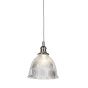 D'Arblay Nickel Scalloped Prismatic Glass Dome Pendant Light - The French Collection