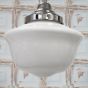 Frith Nickel Opaque Pendant Light - The Schoolhouse Collection