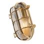 Flaxman Outdoor Polished Brass IP66 Rated Bulkhead Wall Light - The Outdoor & Bathroom Collection