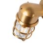Kemp Lacquered Antique Brass IP66 Rated Outdoor & Bathroom Nautical Wall Light