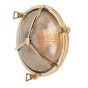Soho Lighting Carlisle Polished Brass IP65 Trine Prismatic Glass Wall Light - The Outdoor & Bathroom Collection