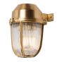 Hopkin Lacquered Antique Brass IP66 Prismatic Glass Light - The Outdoor & Bathroom Collection