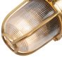 Hopkin Lacquered Antique Brass IP66 Prismatic Glass Light - The Outdoor & Bathroom Collection