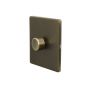 The Eton Collection Bronze 1 Gang 2 Way Trailing Dimmer Screwless 100W LED (150w Halogen/Incandescent)