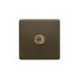The Eton Collection Bronze 20A 1 Gang 2 Way Toggle Switch Screwless
