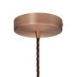Soho Lighting Matt Antique Copper Decorative Bulb Holder with Brown Twisted Cable