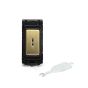 The Savoy Collection Brushed Brass 20AX Double Pole Key RM-Grid Switch Module