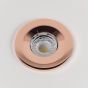 Fixed LED rose gold downlights