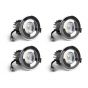 4 Pack - Polished Chrome CCT Fire Rated LED Dimmable 10W IP65 Downlight