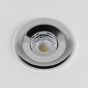 Soho Polished Chrome LED Downlights, Fire Rated, Fixed, IP65, CCT Switch, High CRI, Dimmable