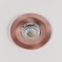 Soho 6 Pack - Brushed Copper LED Downlights, Fire Rated, Fixed, IP65, CCT Switch, High CRI, Dimmable
