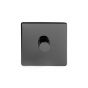The Connaught Collection Black Nickel 1 Gang 2 Way Trailing Edge Dimmer 100W LED (150w Halogen/Incandescent)