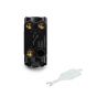 The Lombard Collection Brushed Chrome 20AX 2 Way Single Pole Key RM-Grid Switch Module