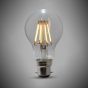 Gidea B22 8W Clear A60 Warm White LED Bulb