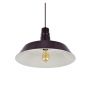 Large Argyll Industrial Pendant Light Mulberry Red