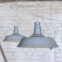 Large Argyll Industrial Pendant Light French Grey - Soho Lighting