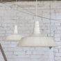 Large Argyll Industrial Pendant Light Clay White Cream - Soho Lighting