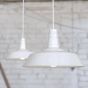Argyll Industrial Pendant Light Pure White - Soho Lighting