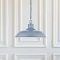 Portland Reclaimed Style Industrial Pendant Light French Grey