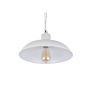 Portland Reclaimed Style Industrial Pendant Light Clay White