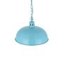 Berwick Rustic Dome Pendant Light Duck Egg Blue Turquoise - Soho Lighting